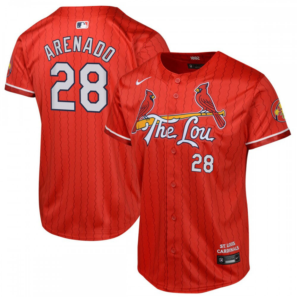 Nolan Arenado St. Louis Cardinals Youth 2024 City Connect Limited Player Jersey - Red-Pro Kit Vault | Brand New 26/27 Sports Jerseys